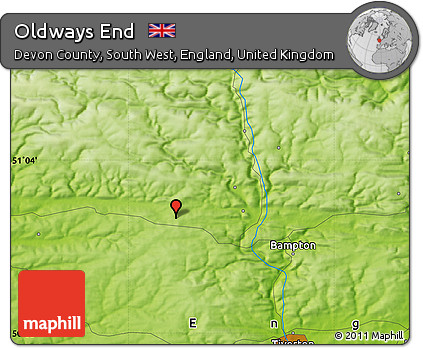 Physical Map of Oldways End