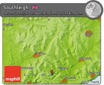 Physical Map of Southleigh