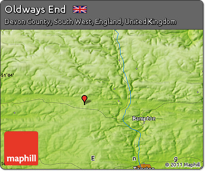 Physical Map of Oldways End