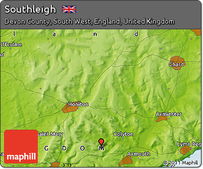 Physical Map of Southleigh
