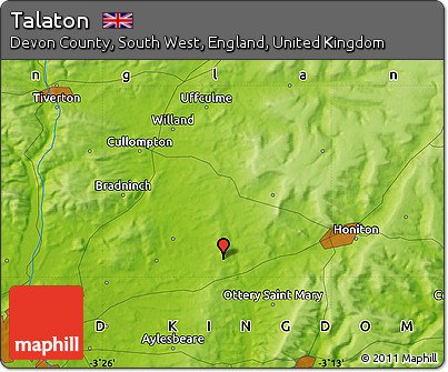 Physical Map of Talaton
