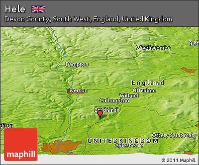 Physical Panoramic Map of Hele