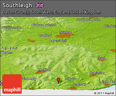 Physical Panoramic Map of Southleigh