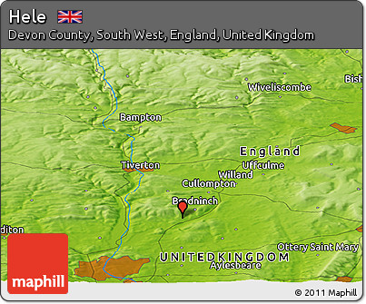 Physical Panoramic Map of Hele