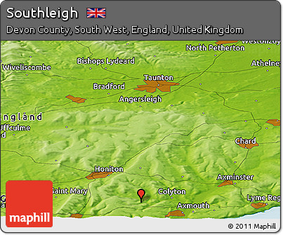 Physical Panoramic Map of Southleigh