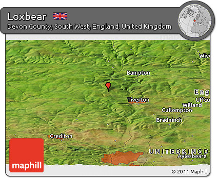 Satellite Panoramic Map of Loxbear