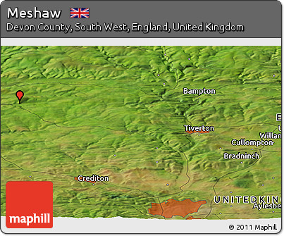 Satellite Panoramic Map of Meshaw