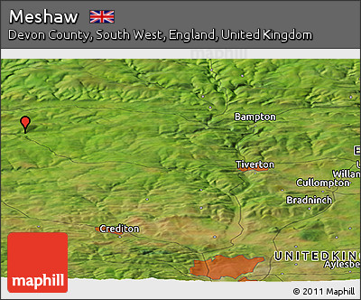 Satellite Panoramic Map of Meshaw