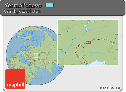 Savanna Style Location Map of Yermol'chevo