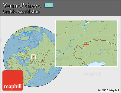 Savanna Style Location Map of Yermol'chevo