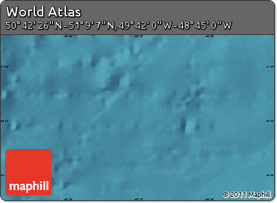 Satellite Map of the Area around 50° 55' 47" N, 49° 13' 30" W