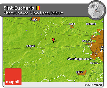 Physical 3D Map of Sint-Eucharis
