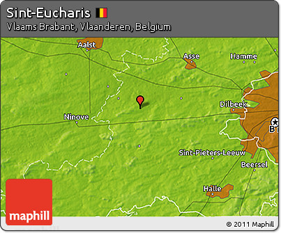 Physical 3D Map of Sint-Eucharis