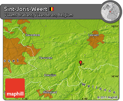 Physical Map of Sint-Joris-Weert