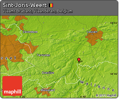 Physical Map of Sint-Joris-Weert