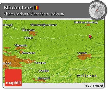 Physical Panoramic Map of Blinkenberg