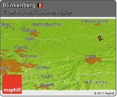 Physical Panoramic Map of Blinkenberg