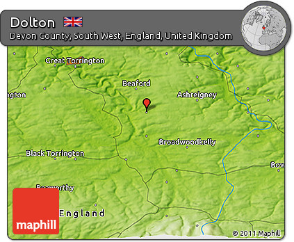 Physical 3D Map of Dolton