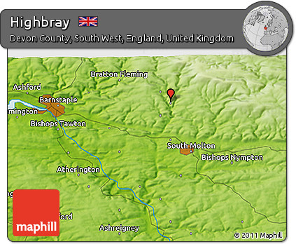 Physical 3D Map of Highbray