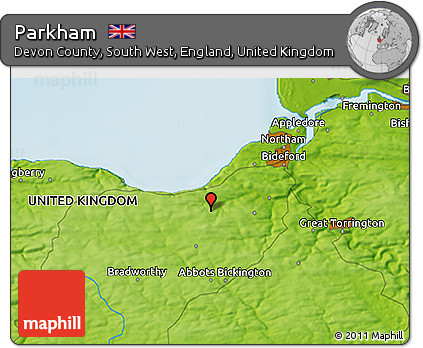 Physical 3D Map of Parkham