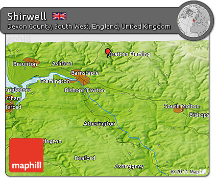 Physical 3D Map of Shirwell