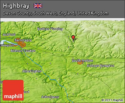 Physical 3D Map of Highbray