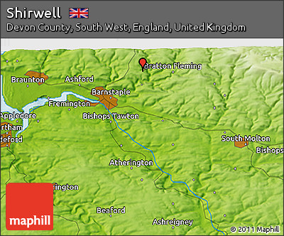 Physical 3D Map of Shirwell