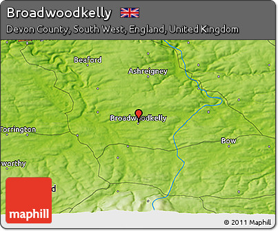 Physical 3D Map of Broadwoodkelly