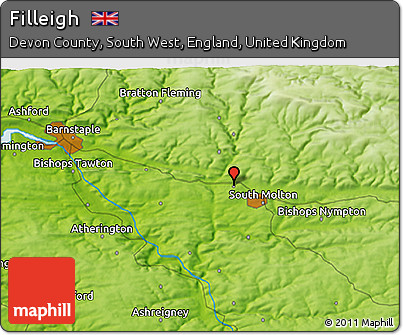 Physical 3D Map of Filleigh