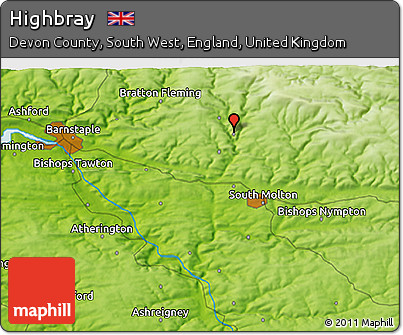 Physical 3D Map of Highbray