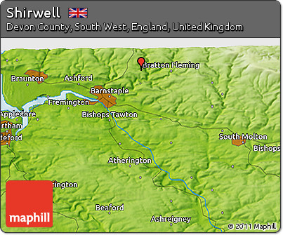 Physical 3D Map of Shirwell