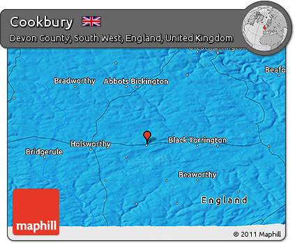 Political 3D Map of Cookbury