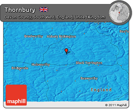 Political 3D Map of Thornbury