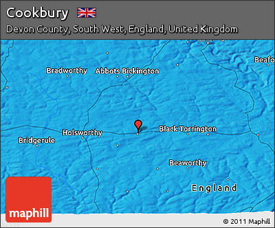 Political 3D Map of Cookbury
