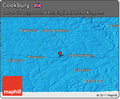 Political 3D Map of Cookbury