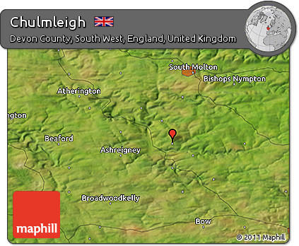 Satellite 3D Map of Chulmleigh