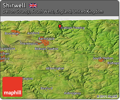 Satellite 3D Map of Shirwell