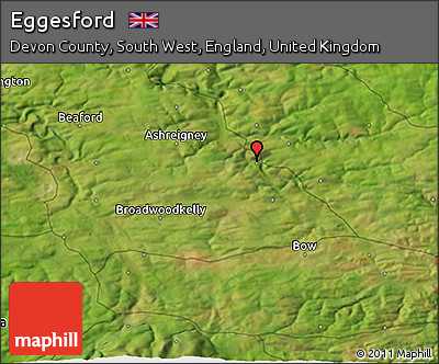 Satellite 3D Map of Eggesford