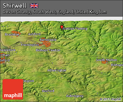 Satellite 3D Map of Shirwell