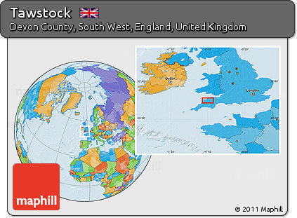 Political Location Map of Tawstock