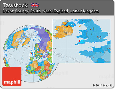 Political Location Map of Tawstock