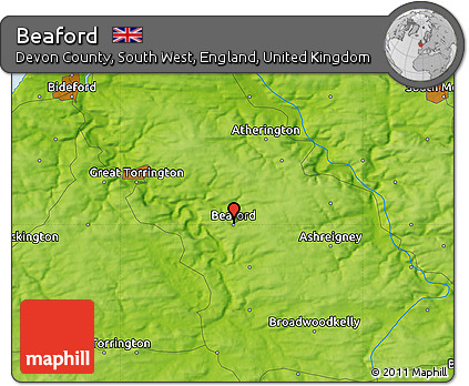 Physical Map of Beaford
