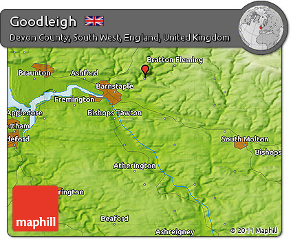 Physical Map of Goodleigh