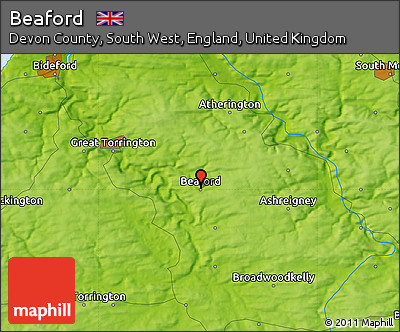 Physical Map of Beaford