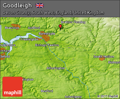 Physical Map of Goodleigh