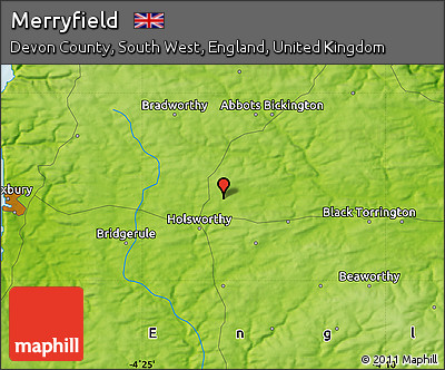 Physical Map of Merryfield