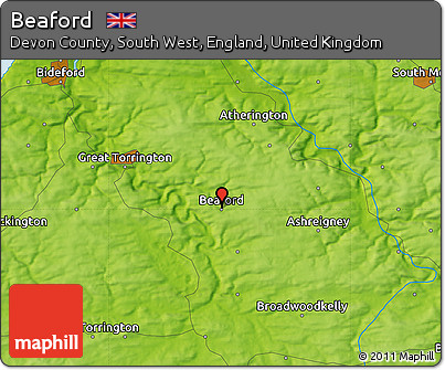 Physical Map of Beaford