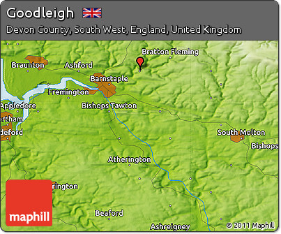 Physical Map of Goodleigh