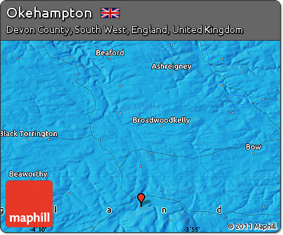 Political Map of Okehampton