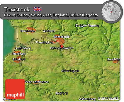 Satellite Map of Tawstock